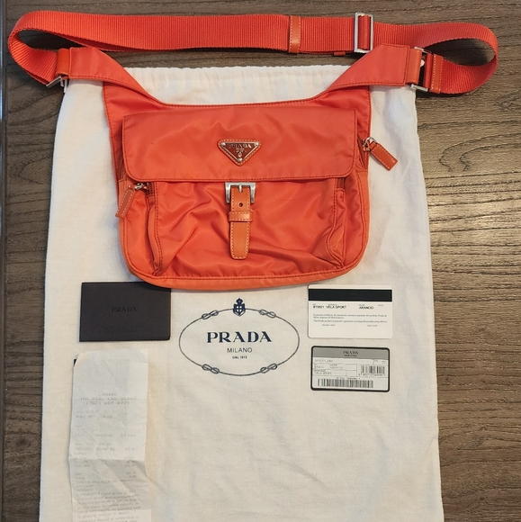 Prada Authentic Vela Sport Shoulder Bag - Picture 2 of 12